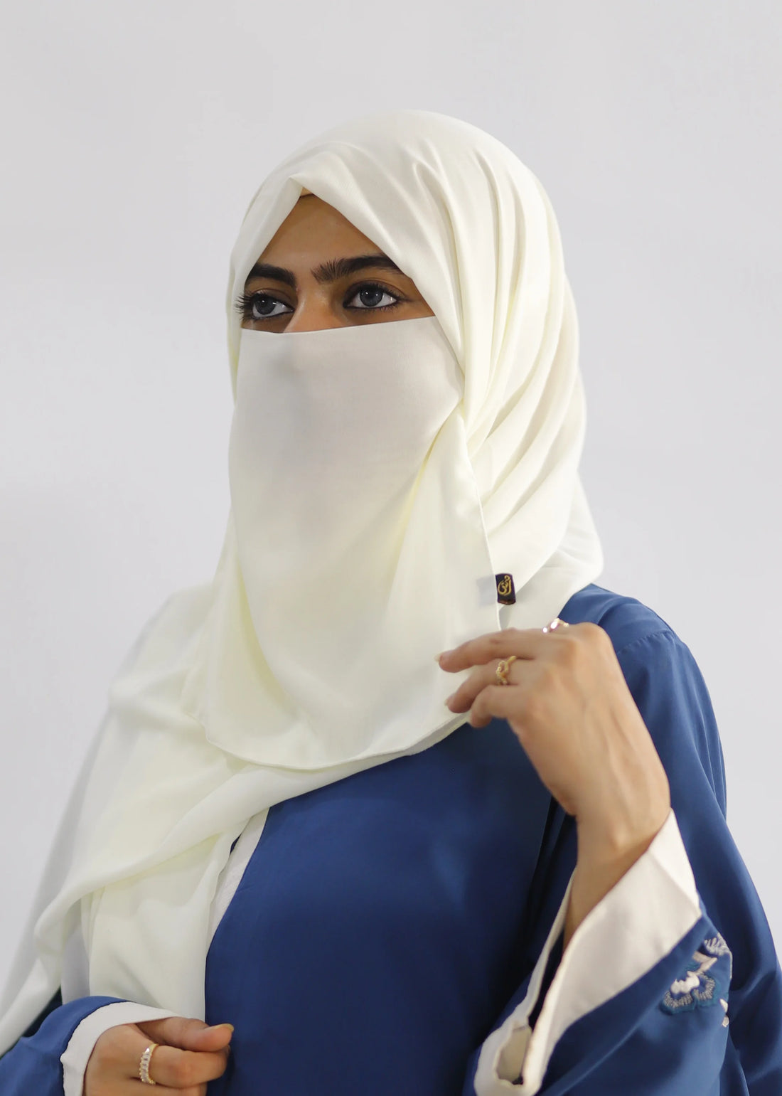 Hijab & Niqab Set Cream