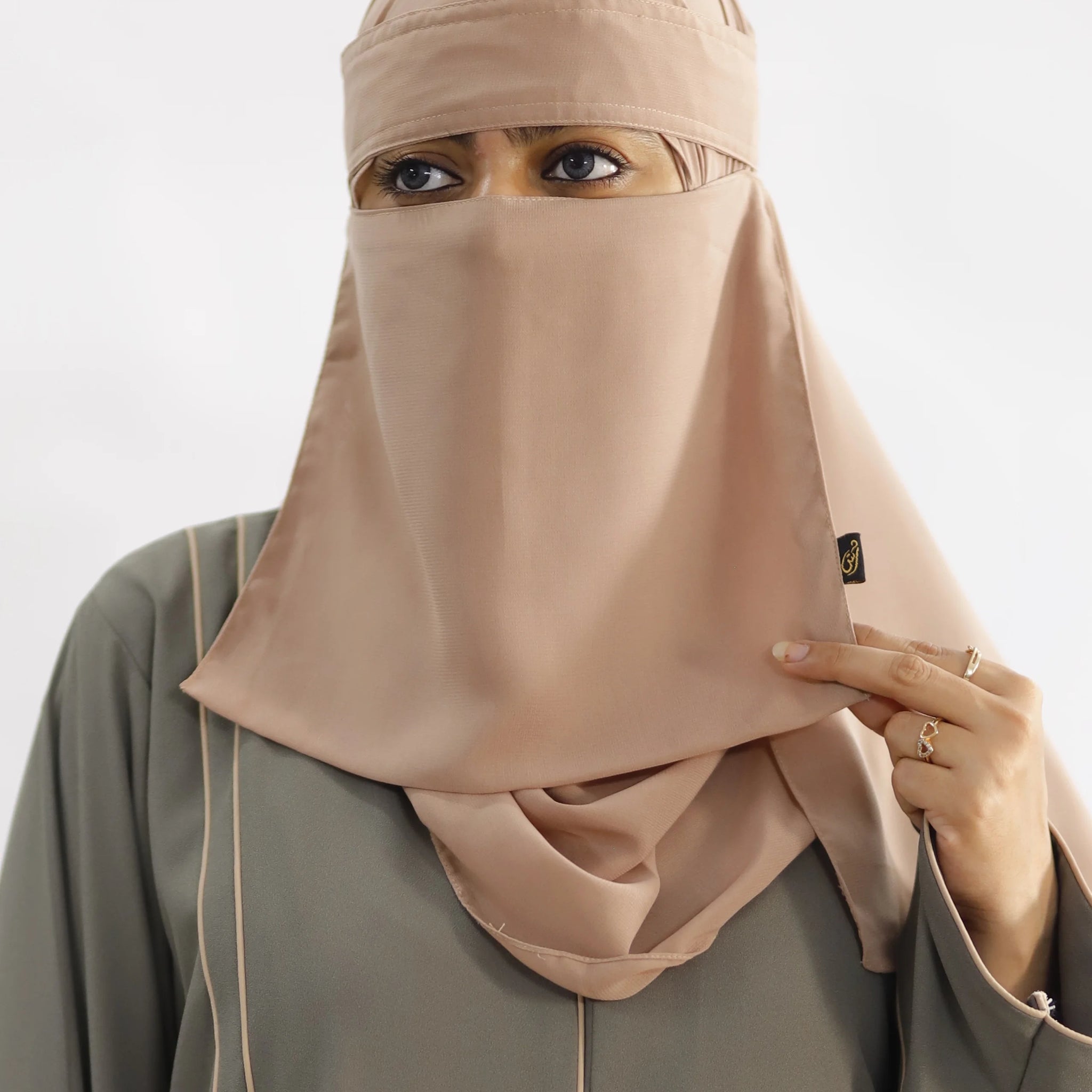 Saudi Niqab Set Rose Taupe