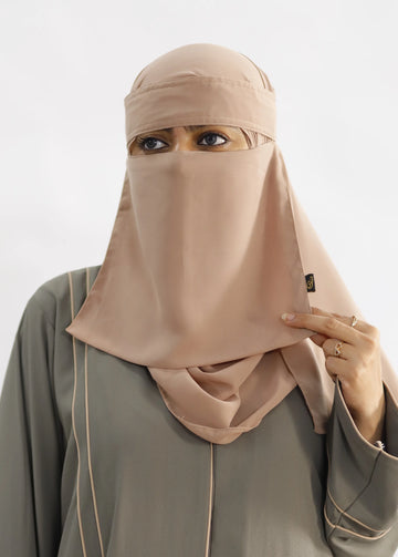 Saudi Niqab Set Rose Taupe