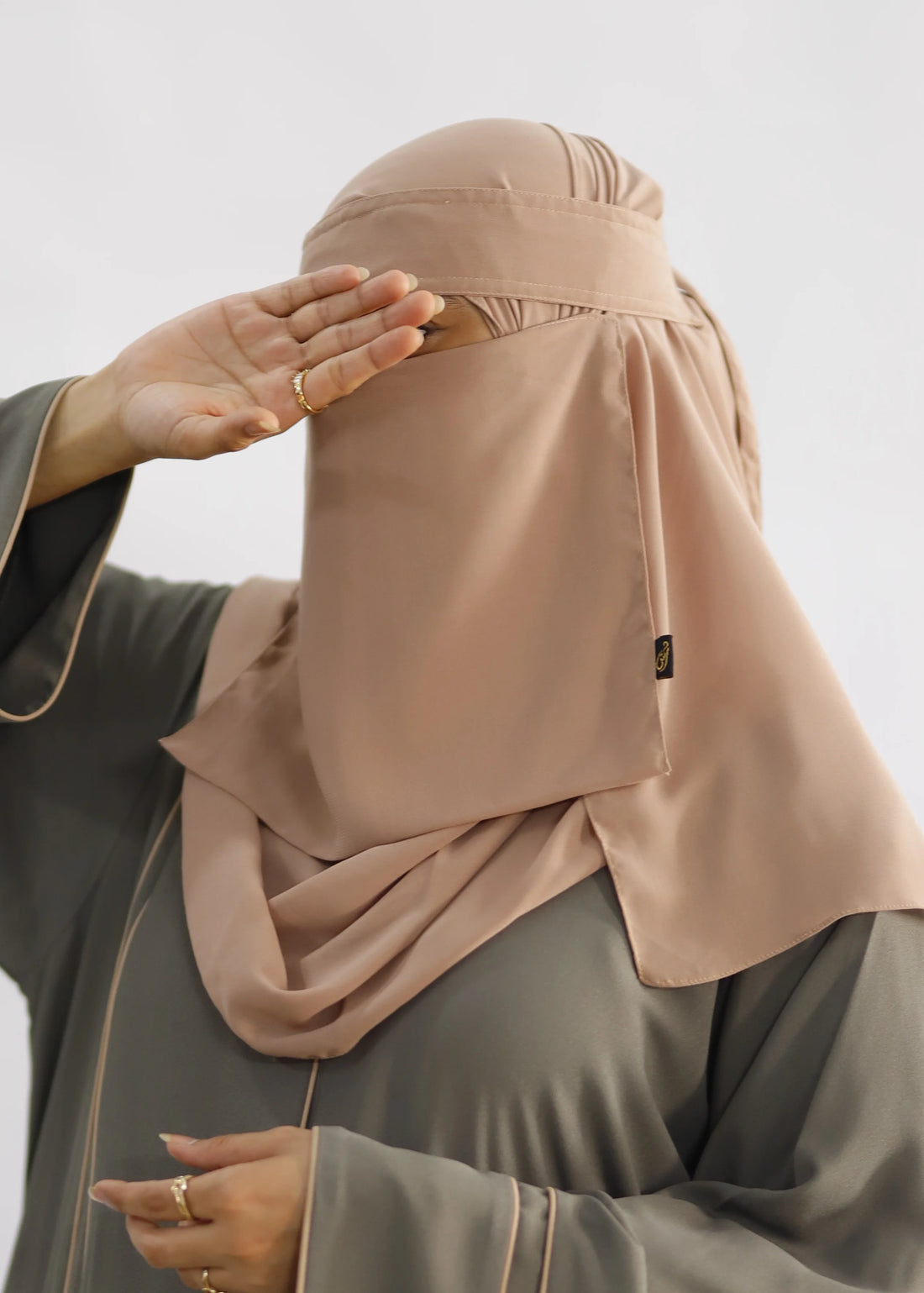 Saudi Niqab Set Rose Taupe