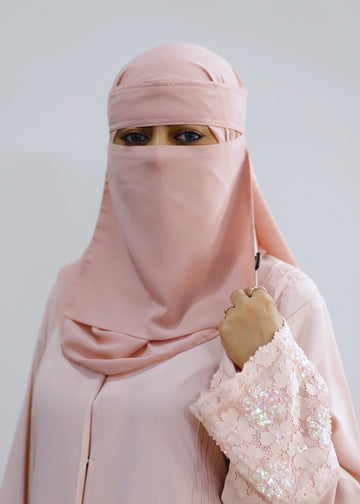 Saudi Niqab Set Flamingo