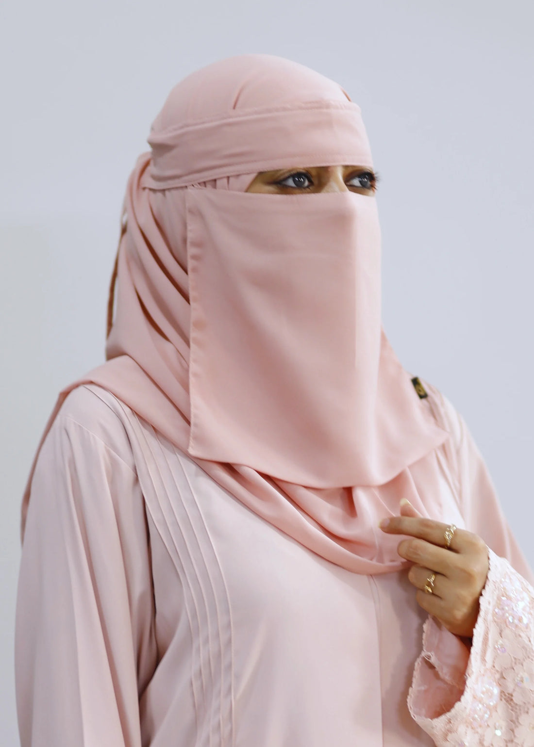 Saudi Niqab Set Flamingo