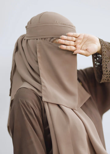 Saudi Niqab Set Sepia