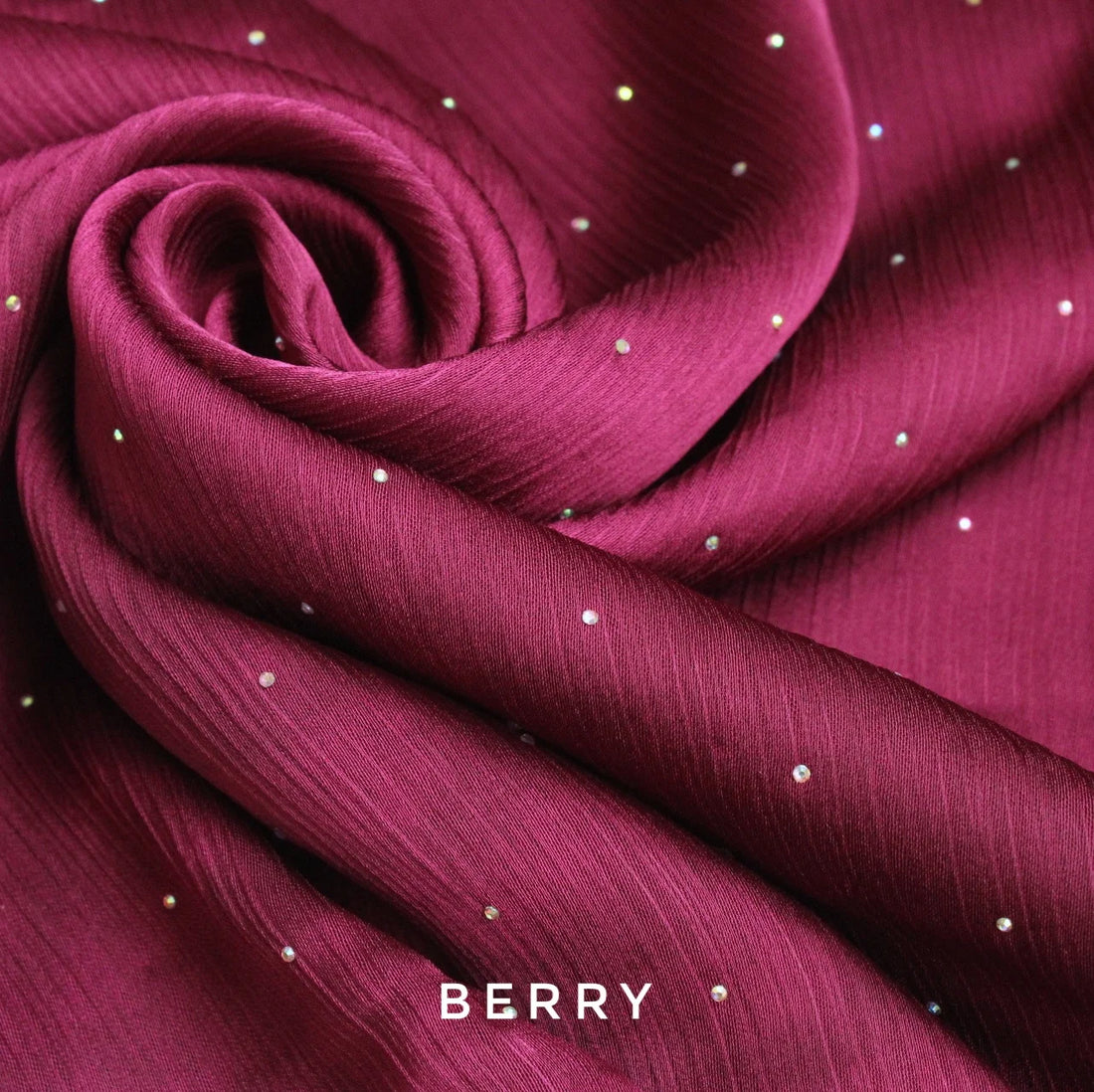 Diamante Luxe Hijab Berry