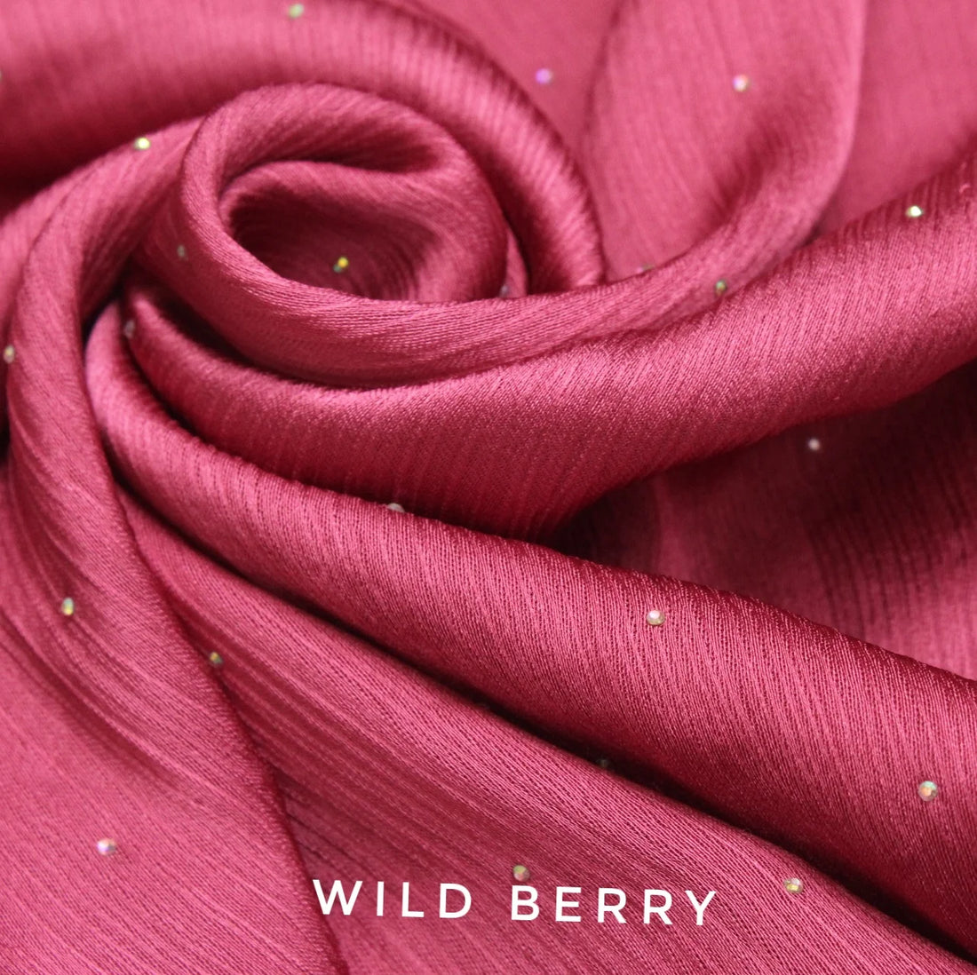 Diamante Luxe Hijab Wild Berry