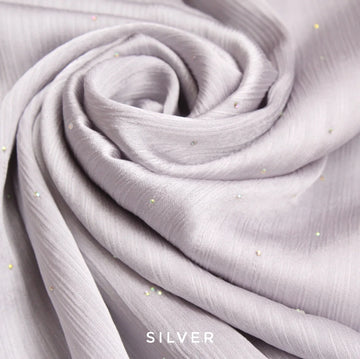 Diamante Luxe Hijab Silver