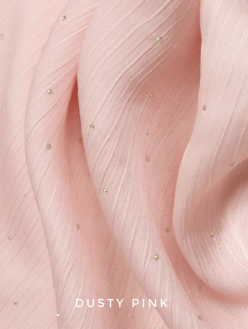 Diamante Luxe Hijab Dusty Pink
