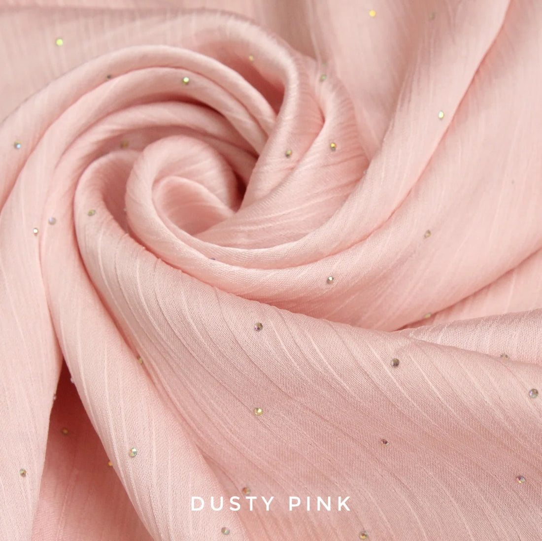 Diamante Luxe Hijab Dusty Pink
