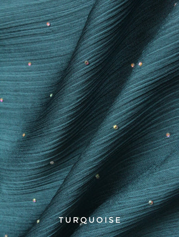 Diamante Luxe Hijab Turquoise