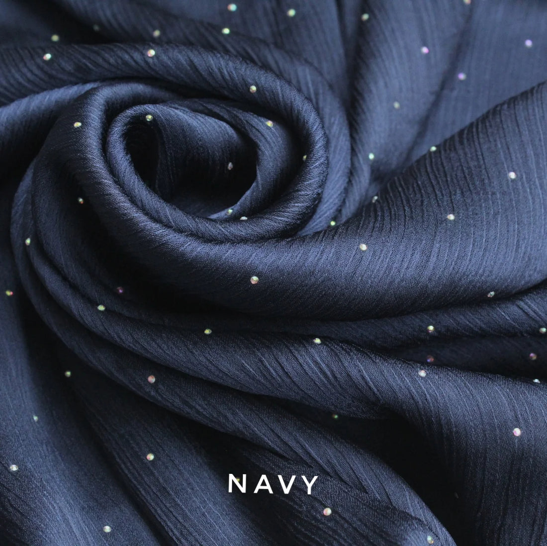 Diamante Luxe Hijab Navy