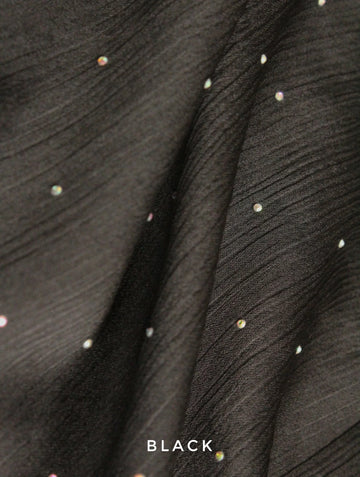 Diamante Luxe Hijab Black