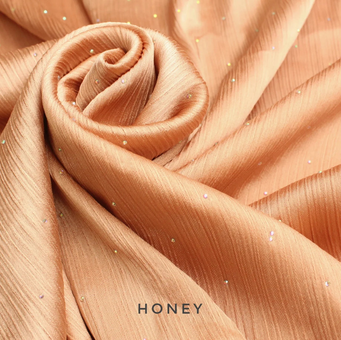 Diamante Luxe Hijab Honey