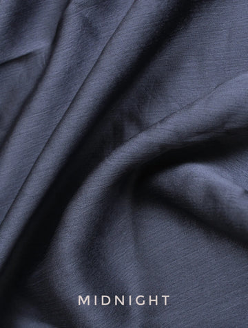 Luxe Silk Hijab Midnight