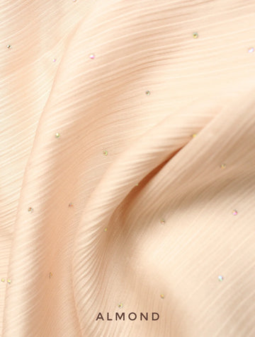 Diamante Luxe Hijab Almond