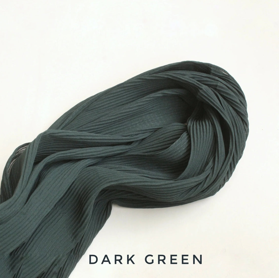 Pleated Georgette Hijab Green