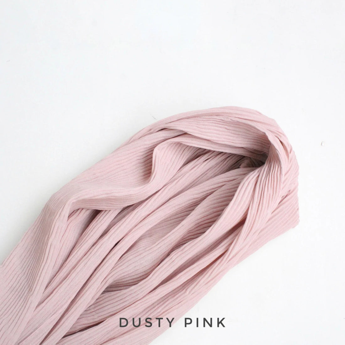 Pleated Georgette Hijab Dusty Pink