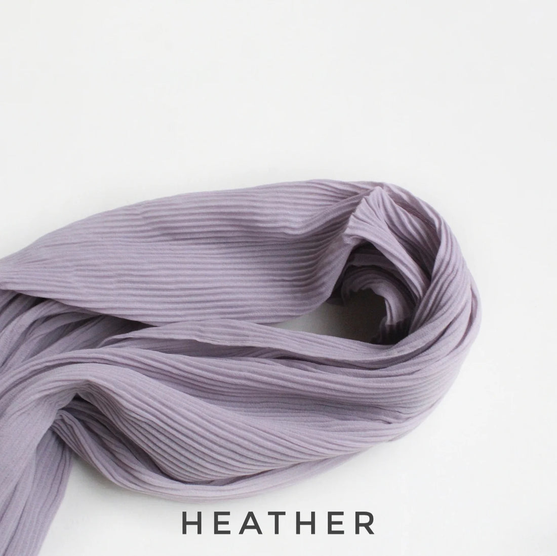 Pleated Georgette Hijab Heather