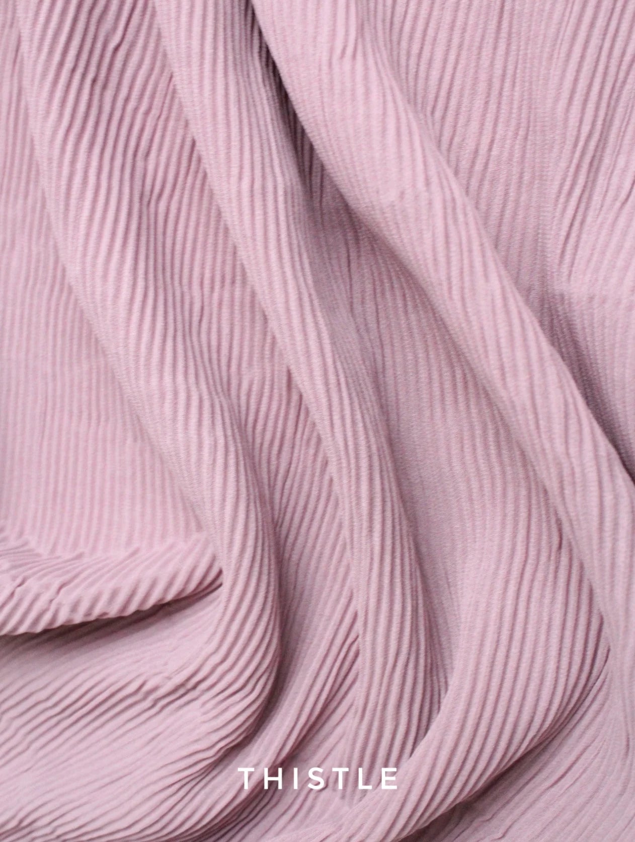 Pleated Georgette Hijab Thistle