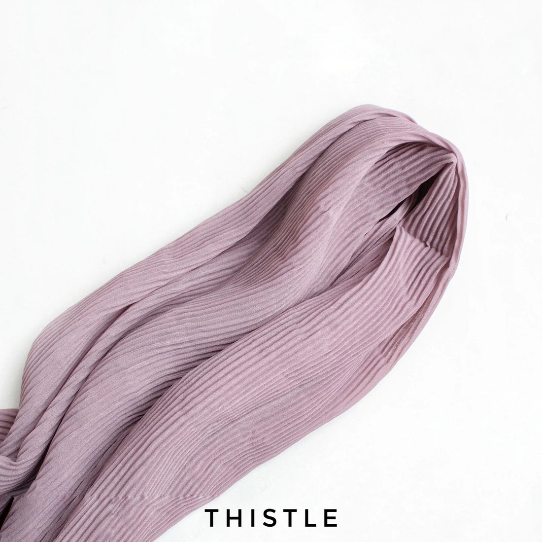 Pleated Georgette Hijab Thistle