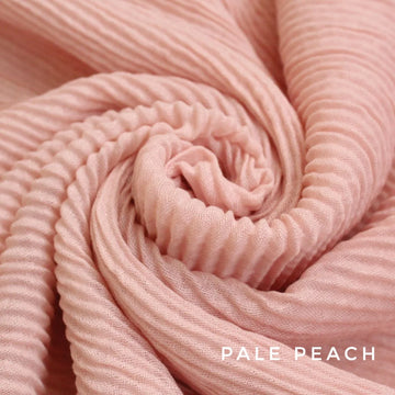 Waffle Hijab Pale Peach