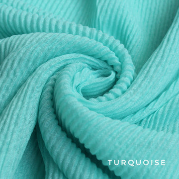 Waffle Hijab Turquoise