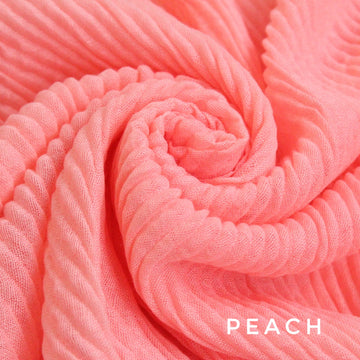 Waffle Hijab Peach