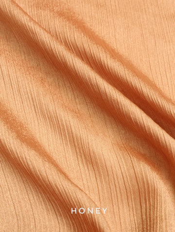 Crinkle Silk Hijab Honey