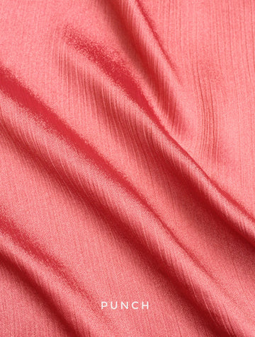 Crinkle Silk Hijab Punch