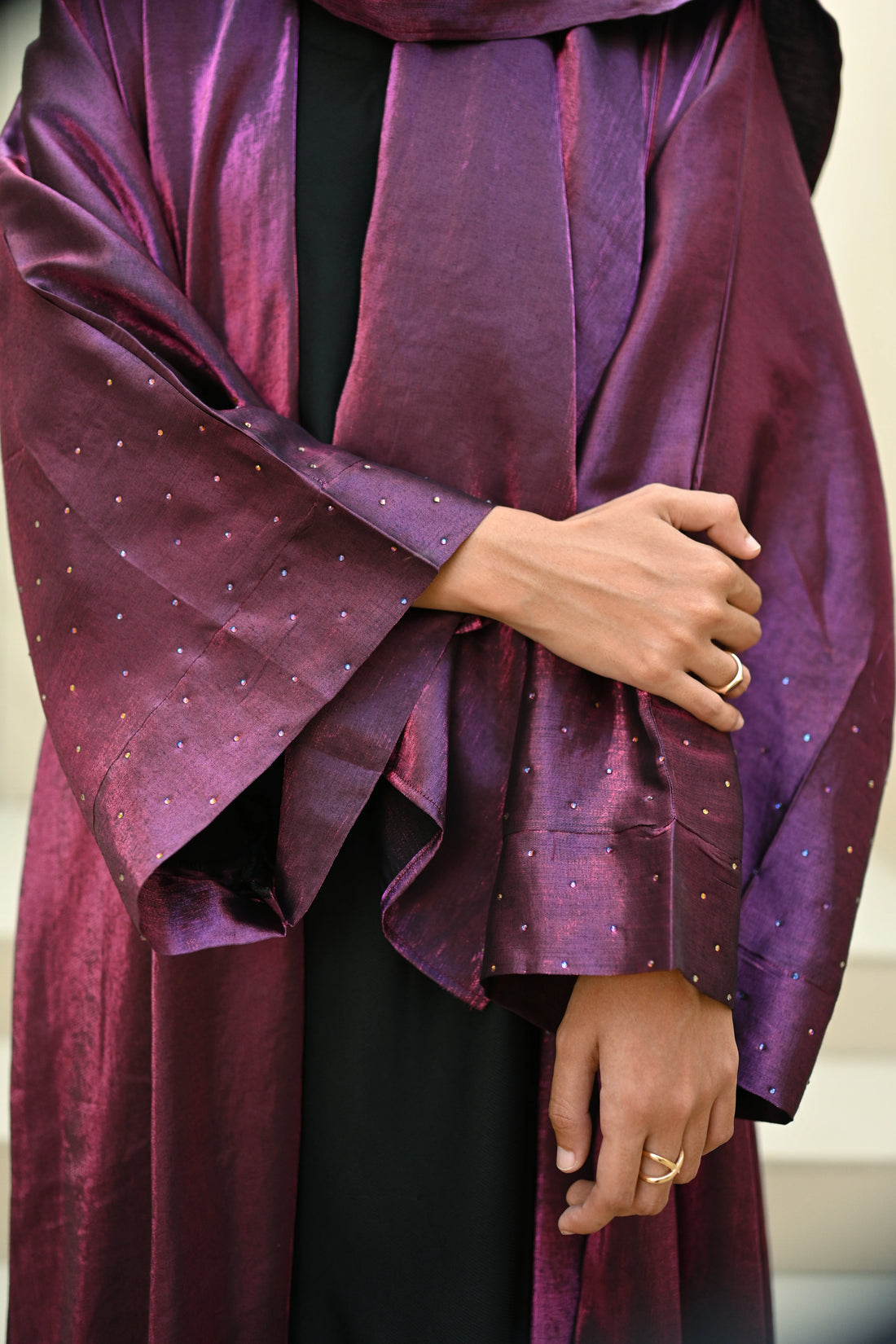 Layali Grape Abaya