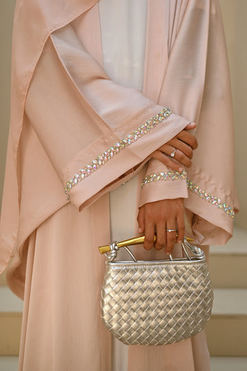 Amani Shine Abaya Pink