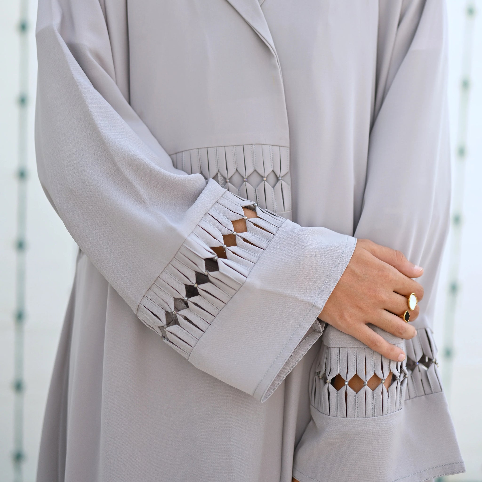 Silver Mist Abaya