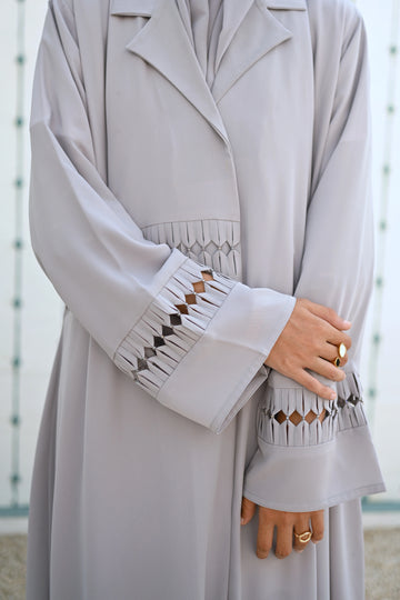 Silver Mist Abaya
