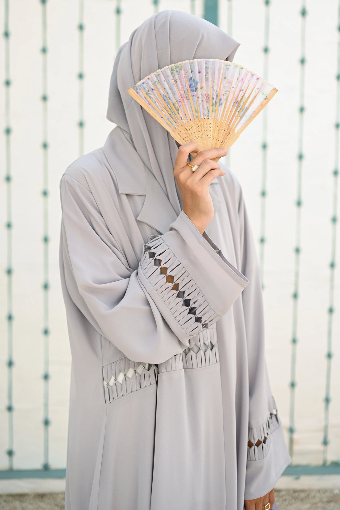 Silver Mist Abaya