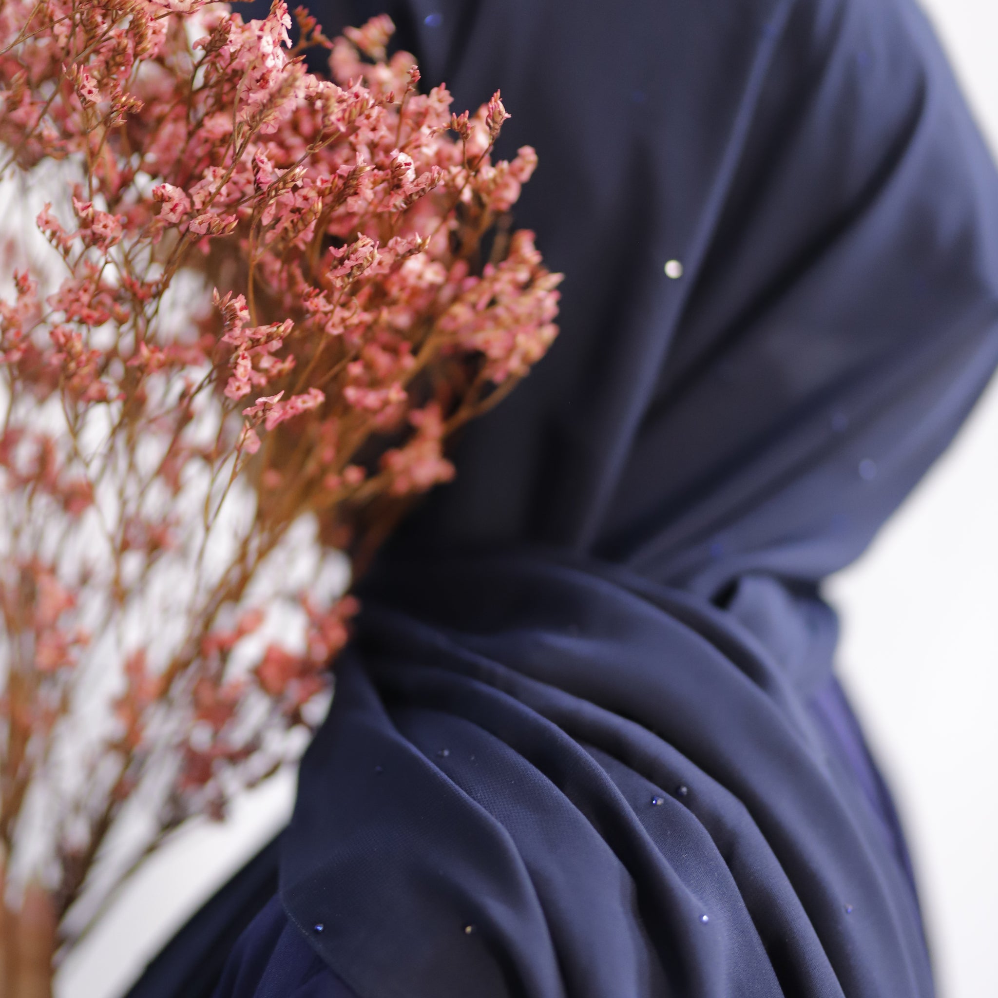 Ameera Diamante Hijab Navy