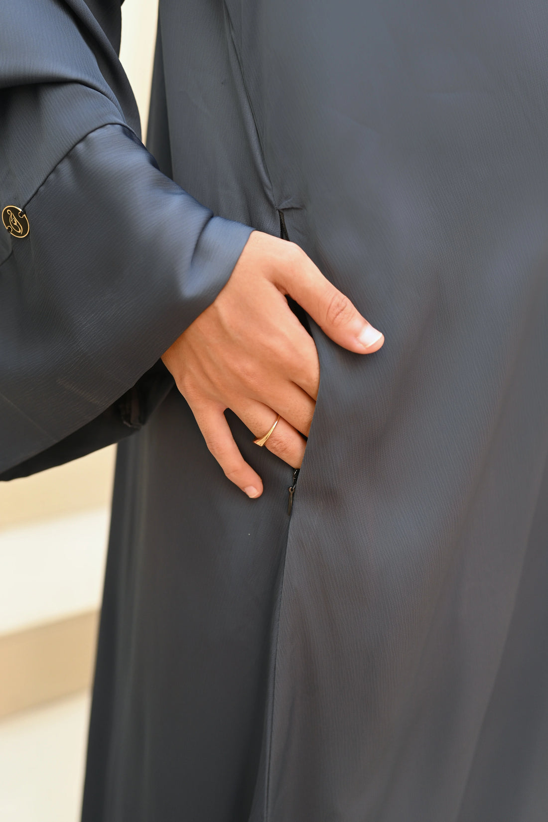 Raha Everyday Luxe Abaya Pebble