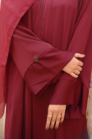 Raha Everyday Luxe Abaya Maroon