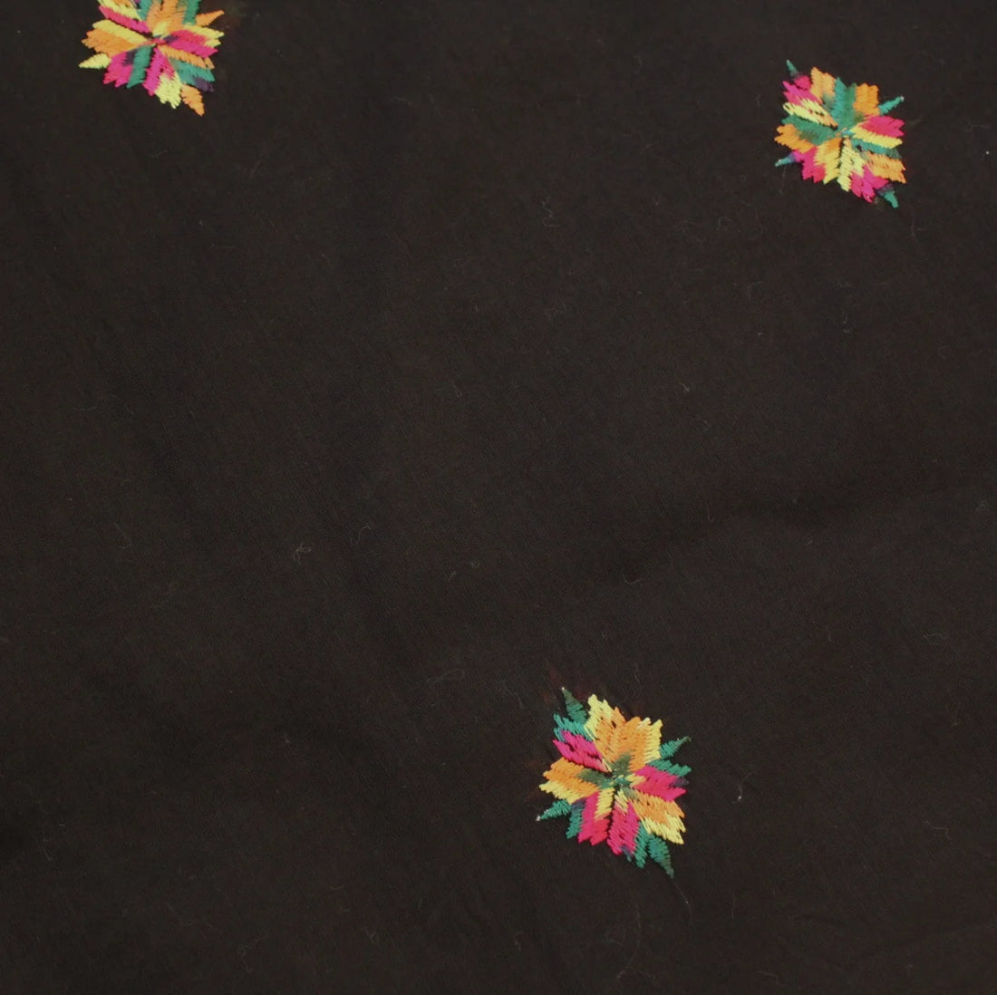 Black Embroidered Chadar