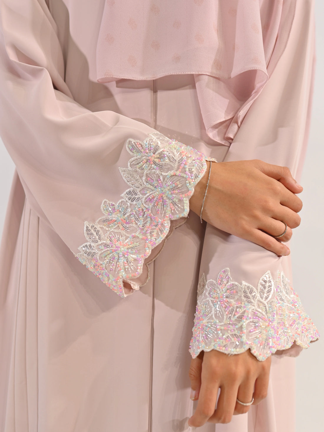 Bloom Abaya Pink