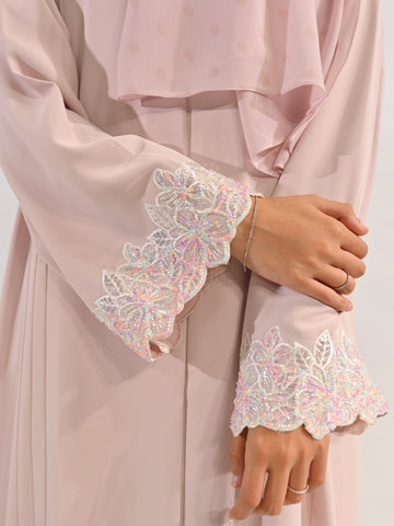 Bloom Abaya Pink