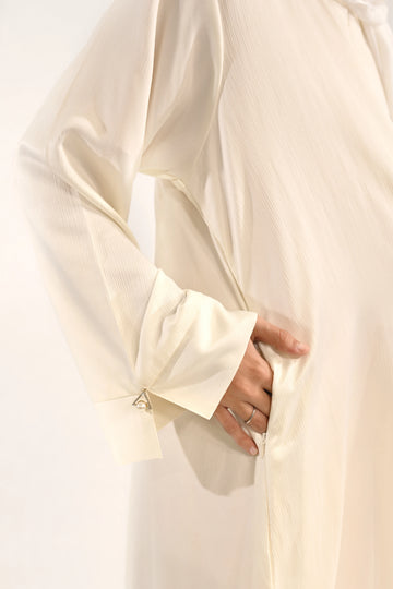Nooreh Everyday Luxe Abaya White