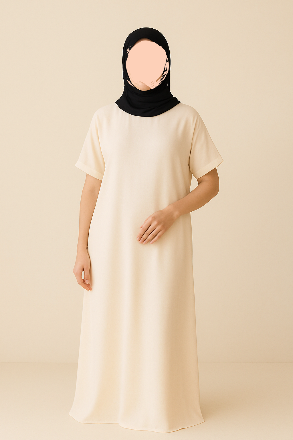 Abaya Inner Ivory