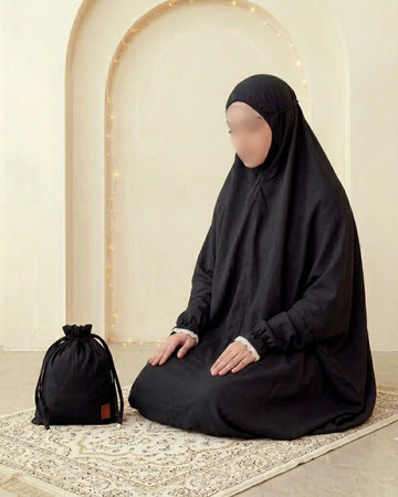 Lawn | Zenia Namaz Chadar Black