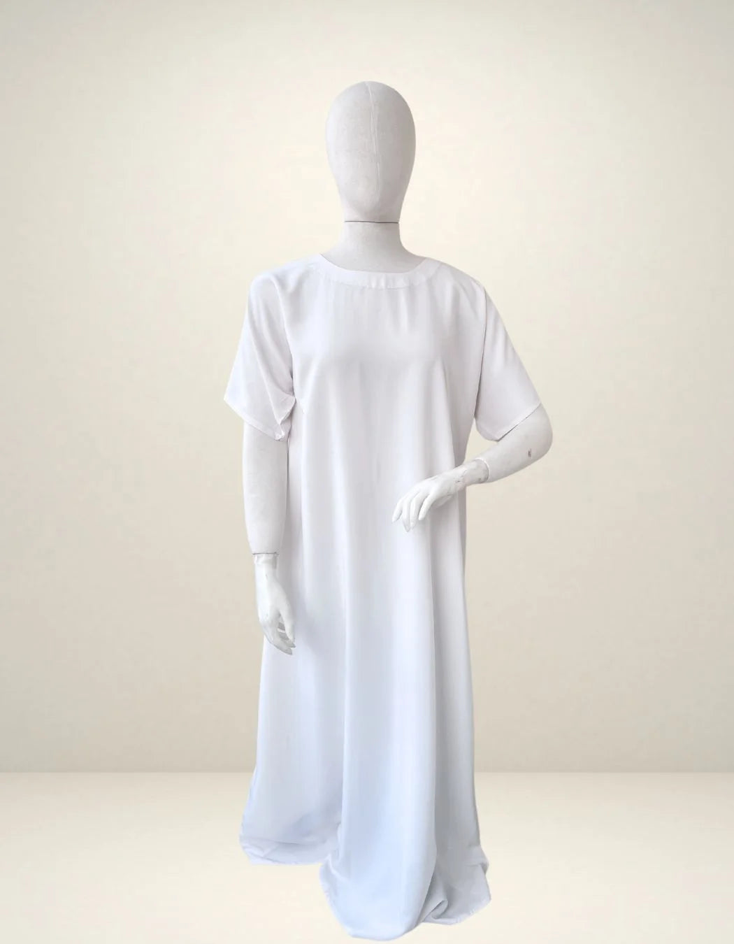 Abaya Inner White