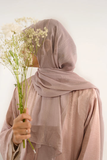 Silken Pink Abaya