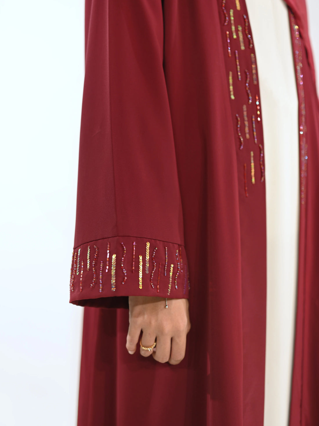 Zimal Abaya Maroon