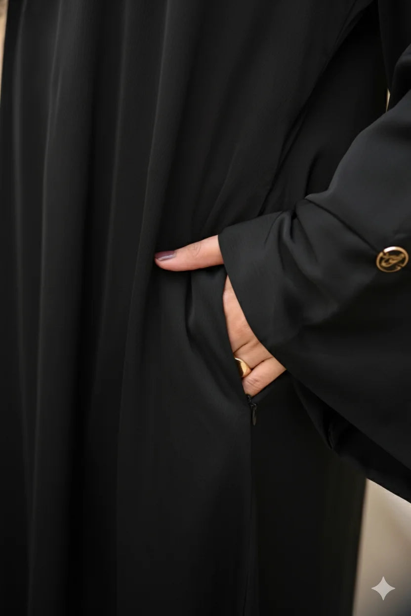 Raha Everyday Luxe Abaya Black