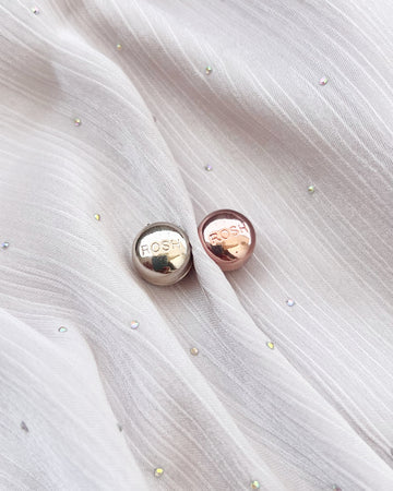 Signature Hijab Magnets Rosegold & Silver