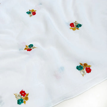 White Embroidered Chadar