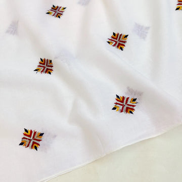 White Embroidered Chadar