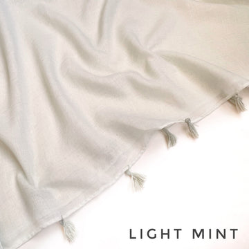 Tassel Hijab Light Mint